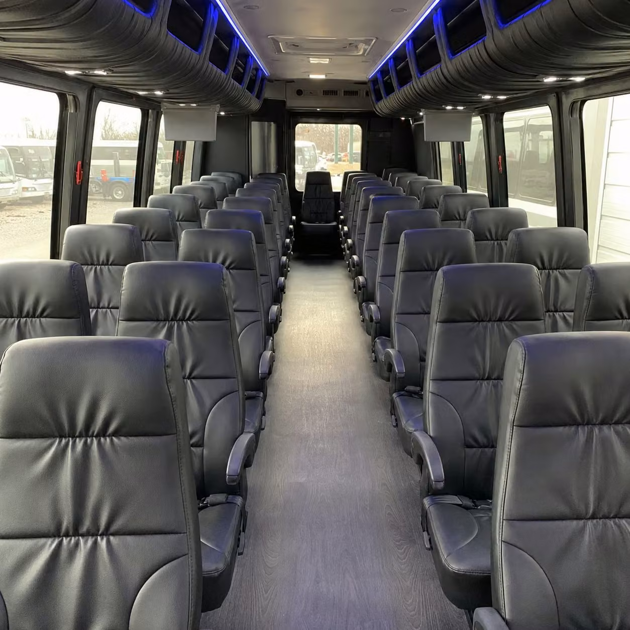 25 passenger minibus inside