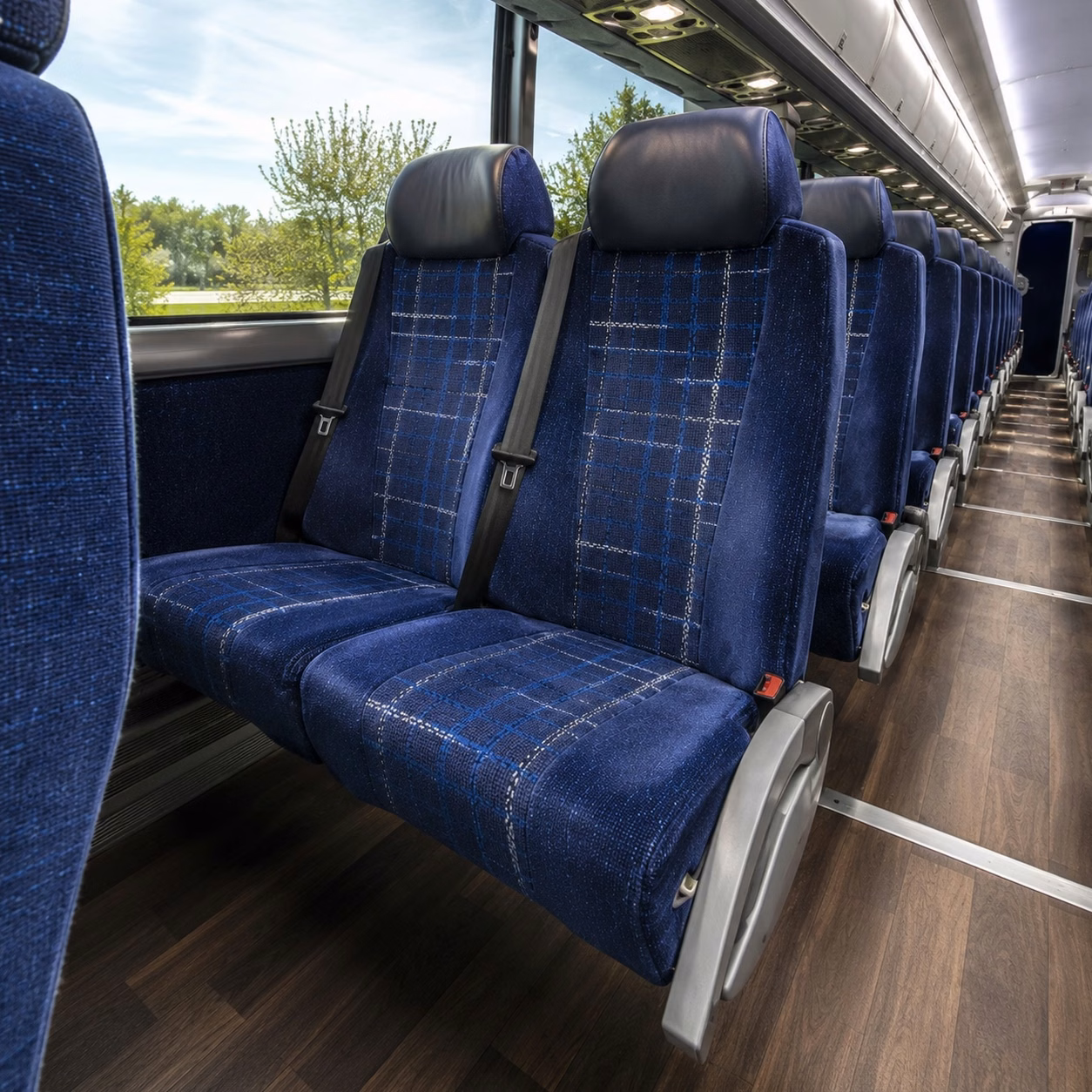 rochester charter bus interior