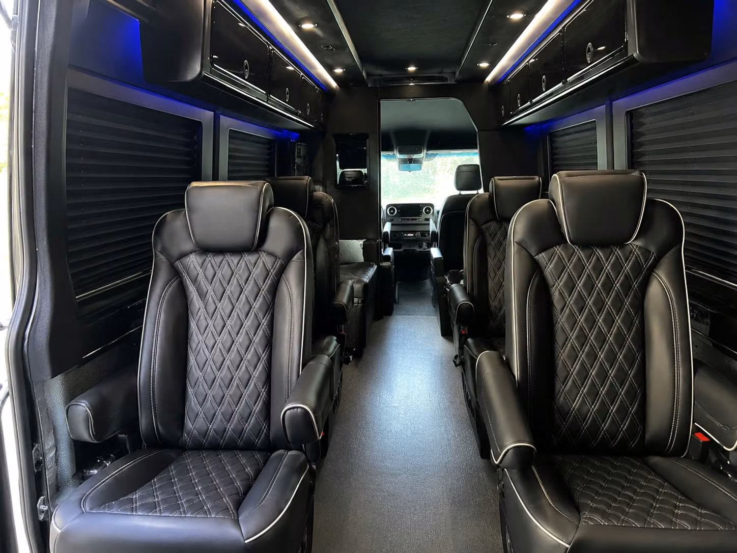 sprinter van with driver inside